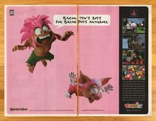1997 Tomba PS1 Playstation Vintage Print Ad/Poster Official Video Game Promo Art