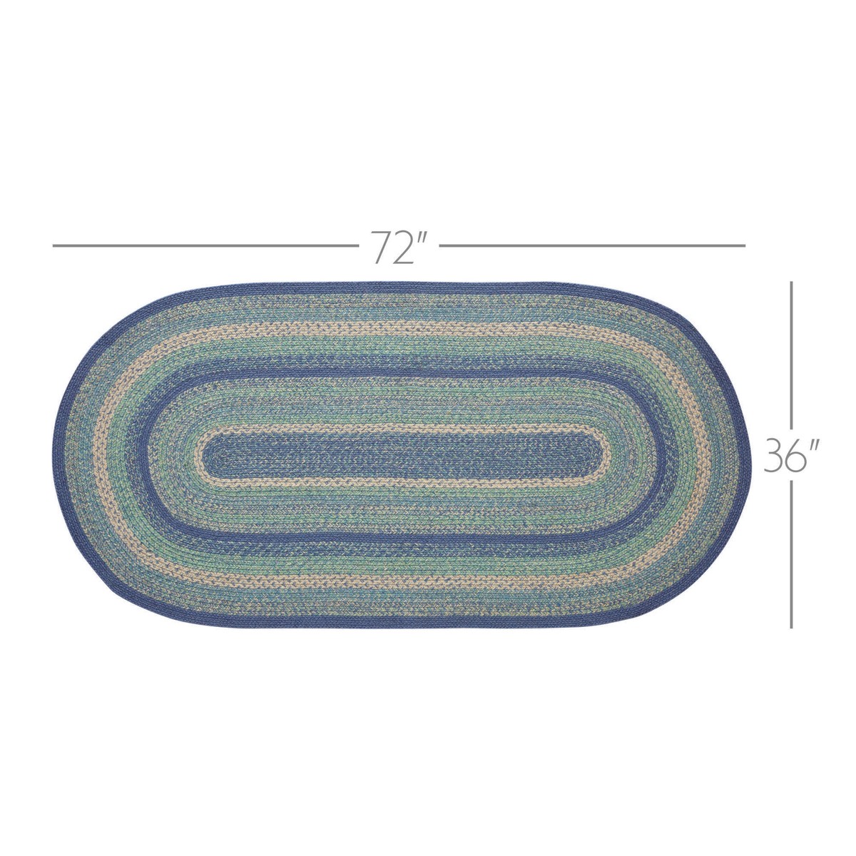 Jolie Jute Rug Oval w/ Pad 36x72 | eBay