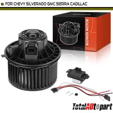 HVAC Blower Motor &Resistor Kit for Chevy Silverado Tahoe GMC Sierra 1500 Front