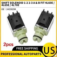 2x Transmission 1-2 2-3 A & B Shift Solenoid for Chevy Silverado GMC 4L60E 4L65E