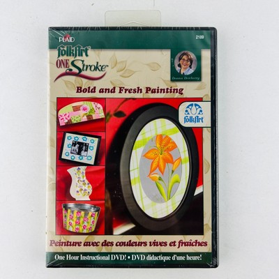FolkArt One Stroke Bold and Fresh Painting DVD Donna Dewberry Acrylic Enamel NEW
