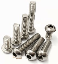 M3 - M8 A2 STAINLESS STEEL SOCKET BUTTON DOME HEAD ALLEN SCREWS BOLTS BW