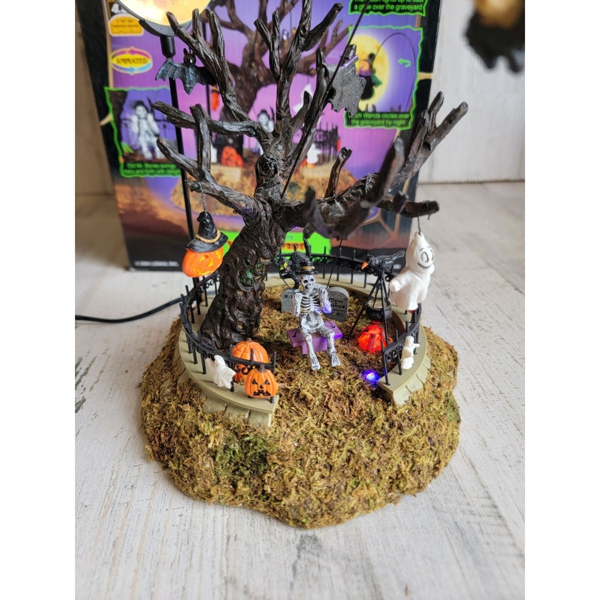 Lemax Witch's Joyride 2004 spooky town Halloween animated Village