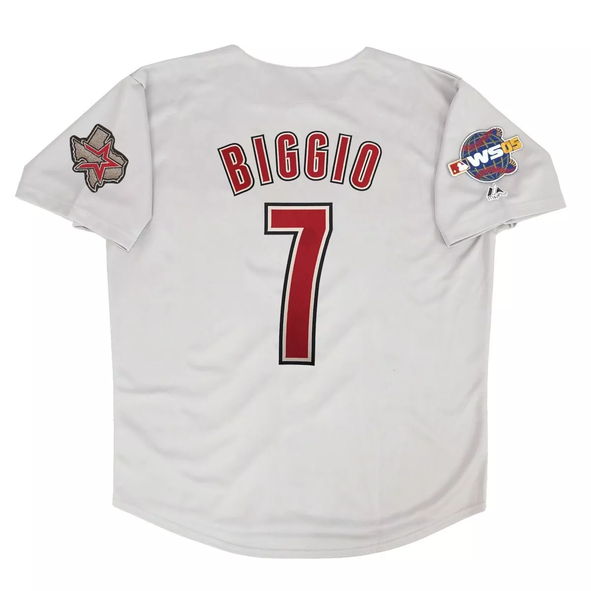 Craig Biggio Houston Astros Grey Road 2005 World Series Jersey