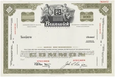 Brunswick Corporation. Stock Certificate.