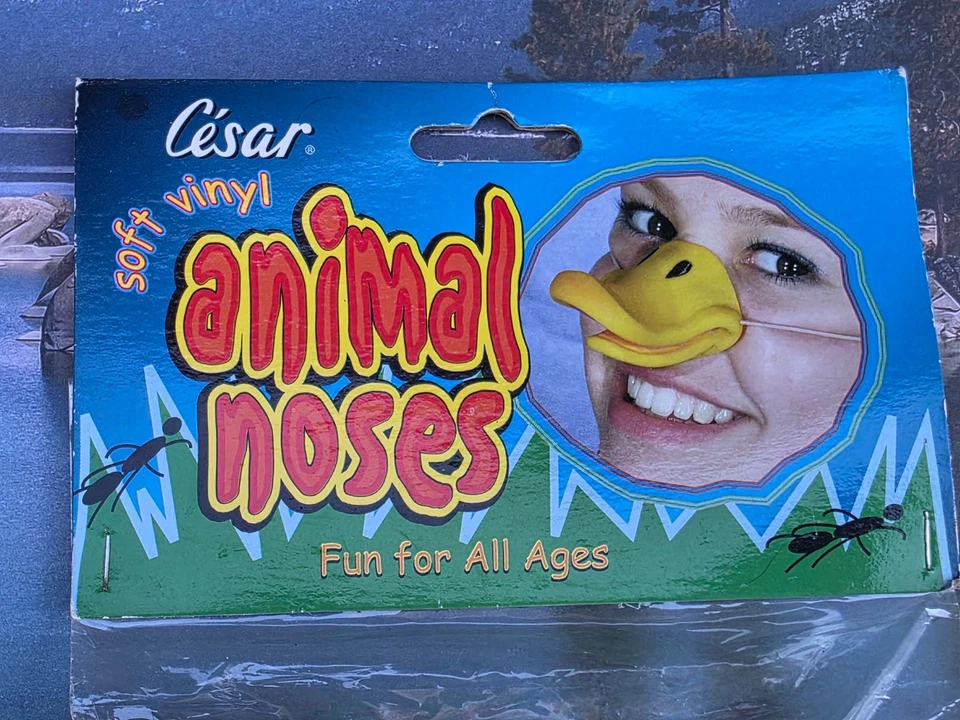 老式 2001 年全新未拆封 CESAR 塑料动物鼻鸭嘴服装万圣节 — 第 3/4 张图片