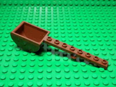 LEGO VINTAGE 30275 brown PLATE MODIFIED X WITH PIN