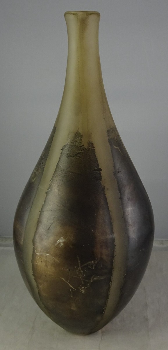 Adam Aaronson アダム•アーロンソン ガラス 香水入れ Adam Aaronson England Studio Art Glass Vase Gold Leaf | eBay