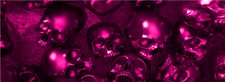 Pink 3D Skulls Pile Motorcycle Scooter Bike Grunge Graphic Vinyl Decal Car Wrap