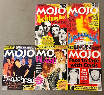 MOJO Musikmagazin Sammlung UK, Jahrgang 1997, 5 Hefte, sehr guter Zustand