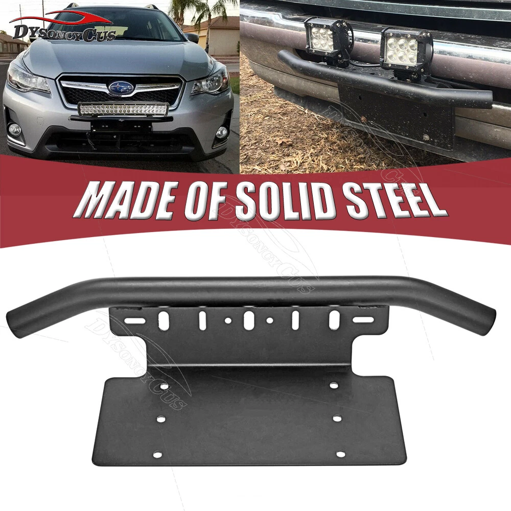 Universal Bull Bar Bumper License Plate Bracket Led Light Bar for SUV Truck Car