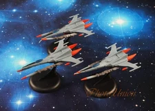 Space Battleship Yamato Star Blazers Cruiser Cosmo Tiger Figure Model A620 Ex3