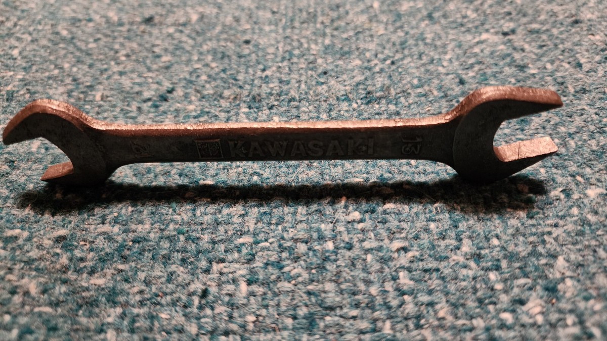 Vintage Kawasaki Japan 12mm x 13mm Double Open End Wrench