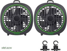 VIVOSUN AeroWave D4, 4” Grow Tent Clip Fan,Black,3-Speed Strong,2-PACK Next Day