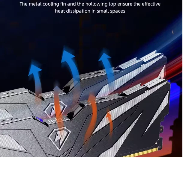 Netac Shadow II RAM DDR4 8GB/16GB Desktop Memory -Black - Image 4 of 4