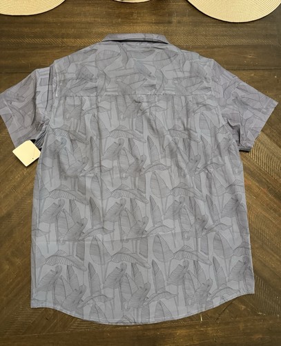Hurley Men’s Casual Leaf Shirt Medium New - Picture 6 of 8