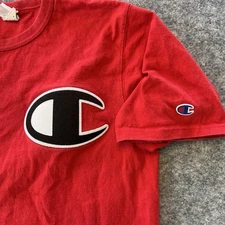 Champion Big C Logo Red Graphic T-Shirt Men’s Size M Medium