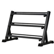 1100LB Capacity Adjustable 3-Tier Dumbbell Ra...