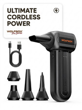 WOLFBOX MF60 Compressed Air Duster-110000RPM Super Power Electric Air Duster,