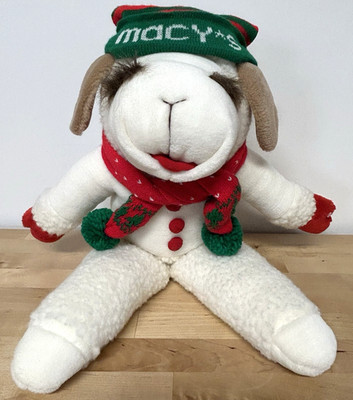 Vtg 1993 Lamb Chop Plush Macys Shari Lewis Holiday Edition 22'' Hat Scarf Parade
