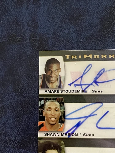 2005-06 Upper Deck Trilogy Shawn Marion , Amare Stoudemire Autograph Ser#24/35. - Picture 5 of 14