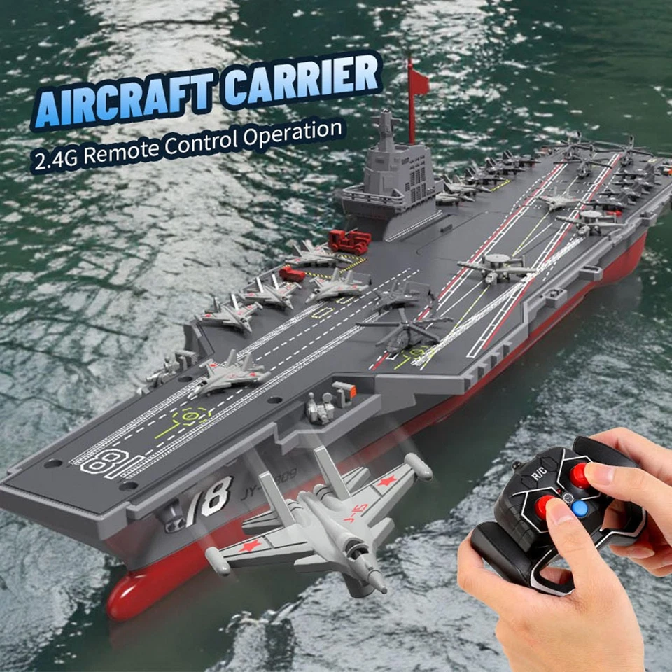 Low Price RC High Speed Boat Aircraft Carrier Warship S19 Electric Water Toy RTR - Image 3 of 4