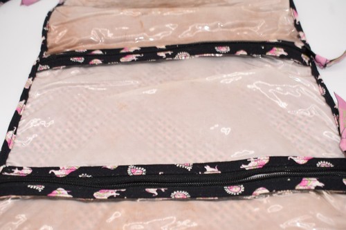 Vera Bradley Travel Cosmetic & Toiletry Organizer in "Pink Elephants" Pattern - Picture 7 of 11