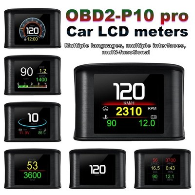 OBD2 Digital HUD Auto Head Up display Tachometer Scanner Gauge Fehlercode Alarm
