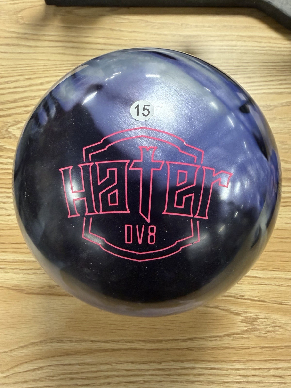 15lb DV8 Hater Pearl Bowling Ball - Fully Plugged