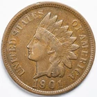 1901 VF/XF Indian Head Penny Cent