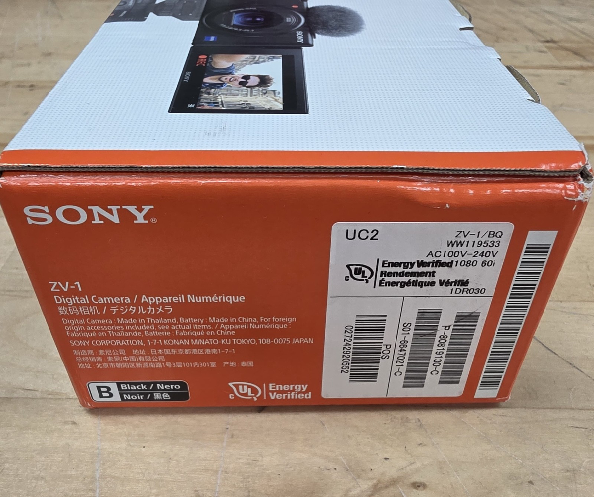 【新品未開封】【保証書コピーあり】SONY(ソニー) 　VLOGCAM ZV-1 新品未開封】【保証書コピーあり】SONY(ソニー) VLOGCAM ZV-1 【公式通販】