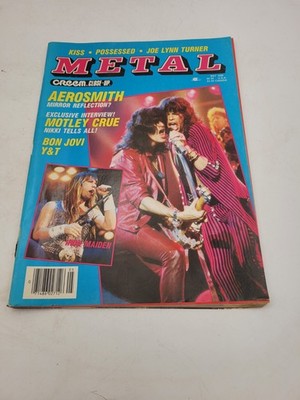 Creem Magazine Close-Up Metal May 1986 Aerosmith Iron Maiden Kiss Motley Crue