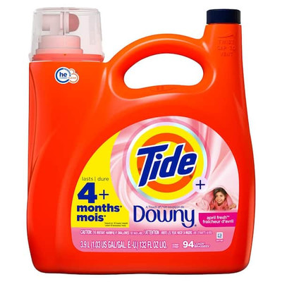 132 oz. HE Downy April Fresh Clean Scent Liquid Laundry Detergent 94 Loads Wash