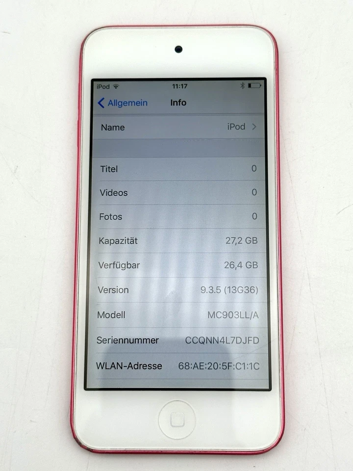 Apple IPod touch 5 Generatiom 32GB Rosa Model A1421 gebraucht - Bild 3 von 4