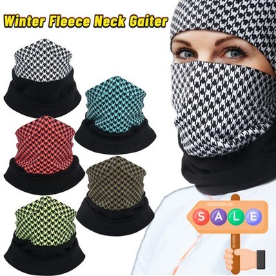 Winter Fleece Neck Gaiter Half Face Mask For Skiing Neck Warmer Outdoor Masks US