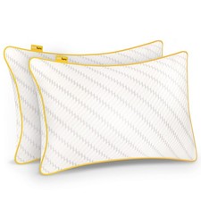 Cosi Home® Luxury Memory Foam Pillows 2 Pack with Bamboo Pillow Cover, Coolin...