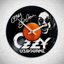 Ozzy Osbourne vinyl wall clock