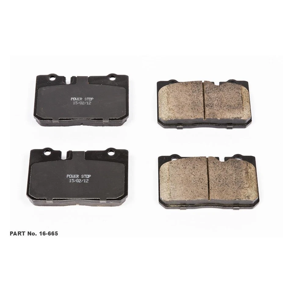 6 Front Rear Brake Pads Set Disc Rotors Fits 1995-2000 Lexus LS400 - Image 2 of 4