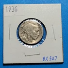 1936 US Indian Head Buffalo 5 Cents Nickel  BK327