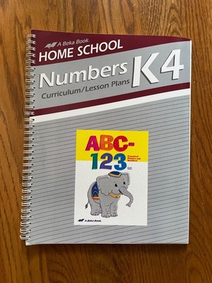 a beka book: Homeschool Numbers Curriculum/Lesson Plans K4 Spiral-bound VG