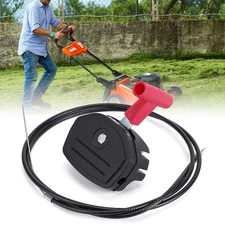 56'' Push Lawn Mower Throttle Cable Universal Control Kit w/Switch Lever Handle