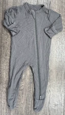 Baby Boy Clothes Kyte Baby Newborn Charcoal Gray Bamboo Footed Outfit