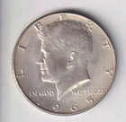 1965 P KENNEDY HALF DOLLAR SILVER .400 UNITED STATES OF AMERICA FIFTY CENTS .50¢