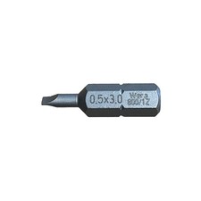 Wera 800/1 Z Slotted Screwdriver Bits 1/4" Hexagon Drive (3 mm)