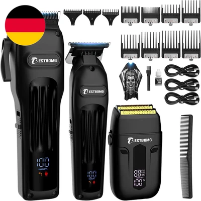 BESTBOMG Haarschneidemaschine Haarschneider Profi Herren Elektrorasierer, Haartr
