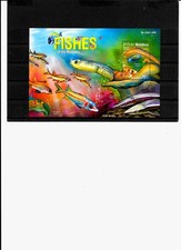 Briefmarken -Maldives-Fische -Block