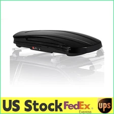 Hard Shell Rooftop Cargo Carrier,17 Cu. Ft.Dual-Side Opening Waterproof Roof Box