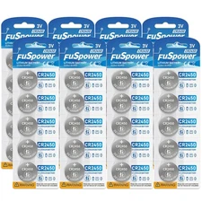 40Pcs CR2450 CR 2450 DL2450 3 Volt Cell Button Coin Lithium Batteries