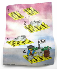 Lego Pirate Lookout Complete Set Number 1696 with Instructions