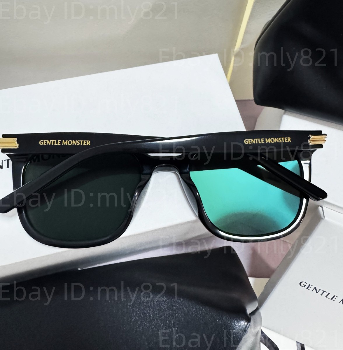 GentleMonster Sunglasses Bloomo 01 Black Frame Gray Lenses | eBay